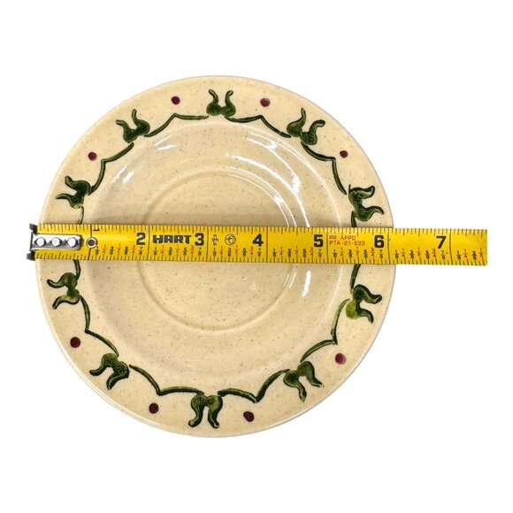 Metlox Poppytrail Ceramic Replacement Saucer Lot Set Of 3 Made In California 6" - Picture 5 of 6